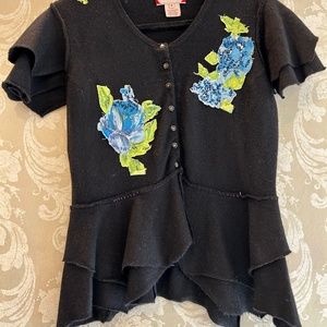 Anthropologie Lawan peplum style cardigan